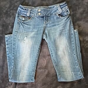 Vintage ALMOST FAMOUS flared Leg Stretch Jeans Sz 9